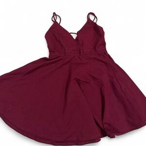Burgundy Windsor Dress